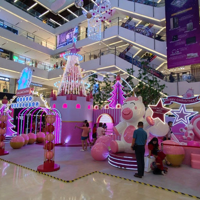 Beautiful Christmas Decorations Mall Trip Ho Chi Minh City