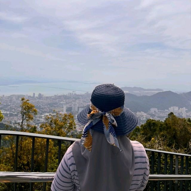 Penang city view with Cable Car