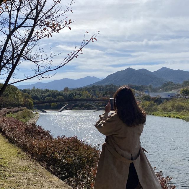 단풍구경 하러 가기 좋은 함양 상림공원