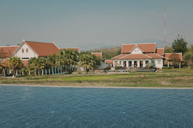 Stayed in a French colonial-style mansion in Laos.