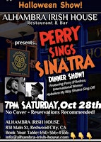 Halloween Frank Sinatra Dinner & Show | Alhambra Irish House