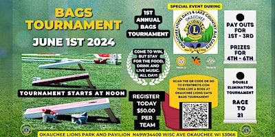 Toss Like a Boss at Okauchee Lions Days BAGS TOURNAMENT | Okauchee Lions Community Park