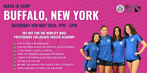 RIASA WOMEN'S BUFFALO - NEW YORK COLLEGE SOCCER ID CAMP - SAT MAY 4TH 2024 | Sahlen's Sports Park