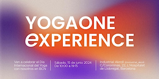 YogaOne Experience Barcelona | Carrer de Corominas, 22