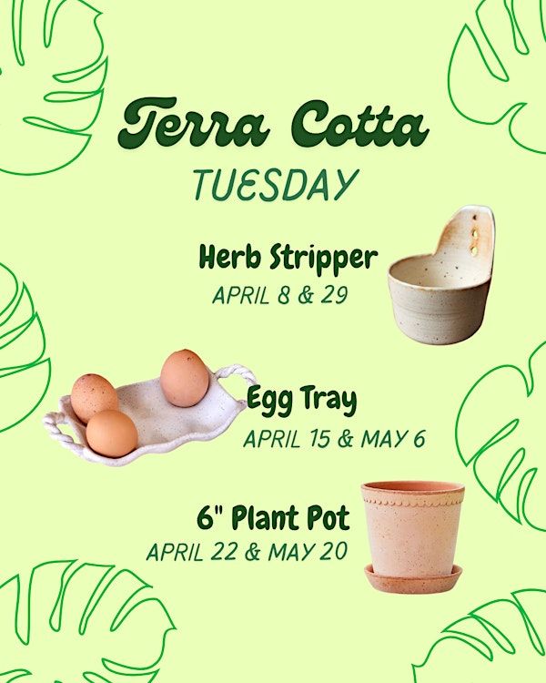Handbuild Terra Cotta Pottery Workshop | Planted Earth Studios