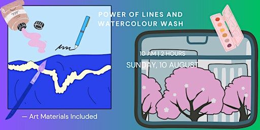 Power of Lines and Watercolour Wash — Art Materials Included | Melbourne Central "The Between" Skybridge https://maps.app.goo.gl/JAhHg44rDVJyszzD6