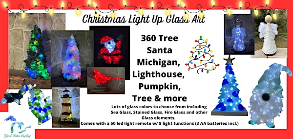 Manchester Light UP 360 Tree & Glass and Wood Michigan, Tree, Gnome & More | River Raisin Distillery