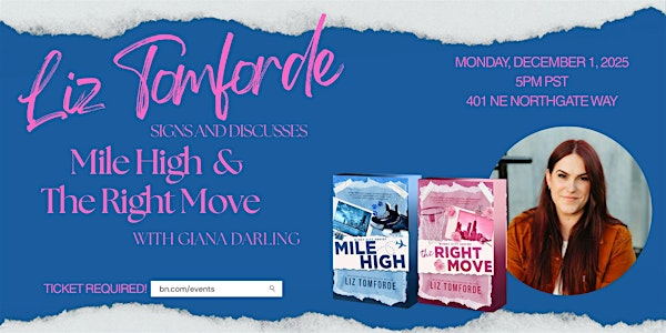 Liz Tomforde celebrates her Windy City series at B&N Northgate | Barnes & Noble