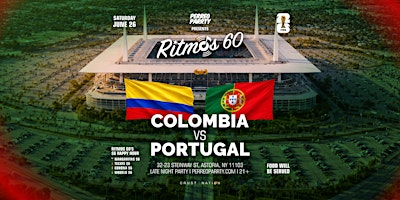 Soccer Game Viewing Party: Ritmos 60 COLOMBIA vs PORTUGAL | Ritmos 60