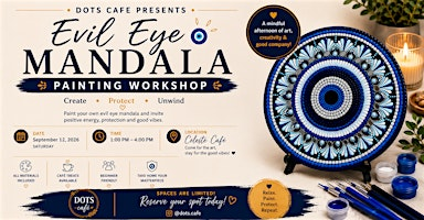 Evil eye mandala painting workshop | Céleste's Café