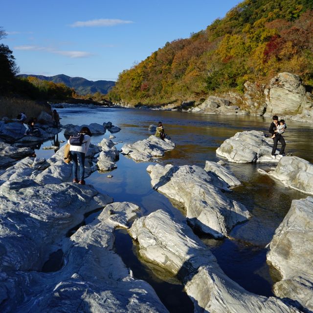 長瀞の紅葉ちょー綺麗！是非行ってみてください