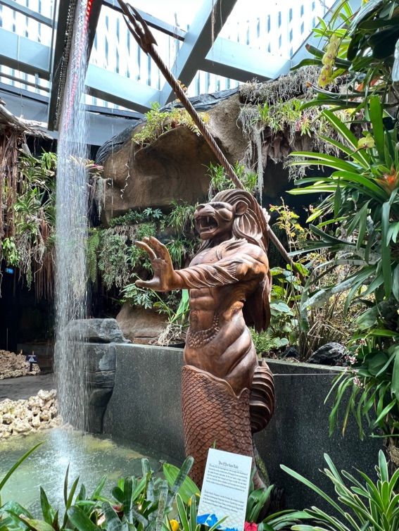 Merlion’s Tale in Floral Fantasy Exhibit