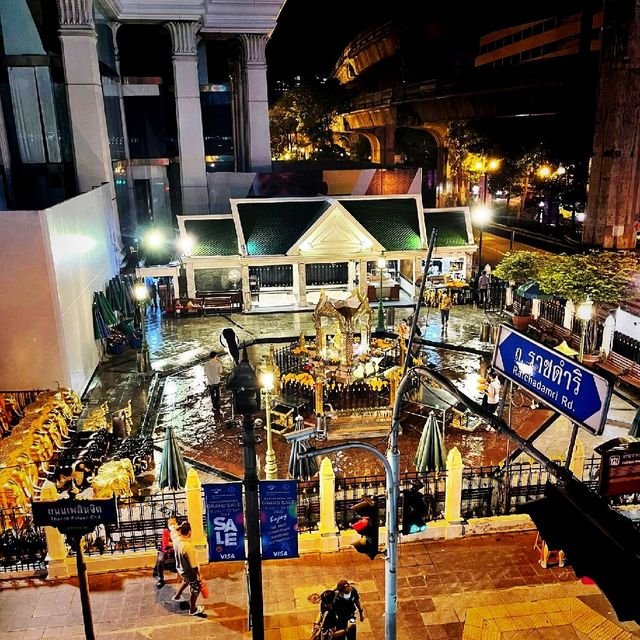 The Famous Iconic Erawan Shrine In Bankok