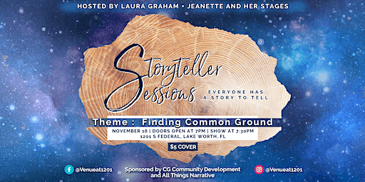 Storyteller Sessions : "Finding Common Ground" | Venue at 1201