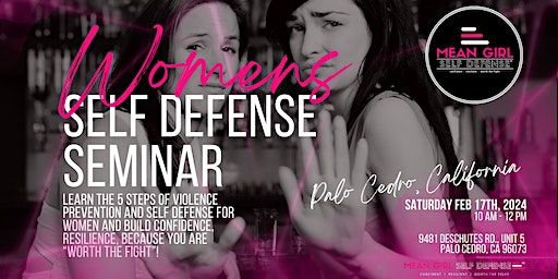 Free Womens Self Defense | Violence Prevention Seminar - Palo Cedro, CA | Combat Base Shasta/ Mendes Brazilian Jiu-Jitsu