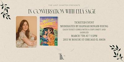 Q&A and Book Signing with Lyla Sage | The Last Chapter Book Shop