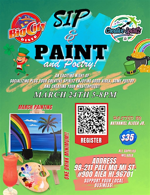 Sip & Paint + Poetry | Big City Diner