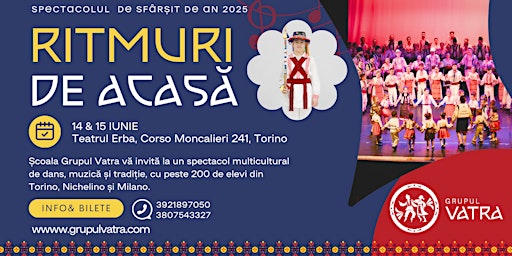 14 iunie RITMURI DE ACASĂ - Spectacole de sfarșit de an 2025 | Teatro Erba