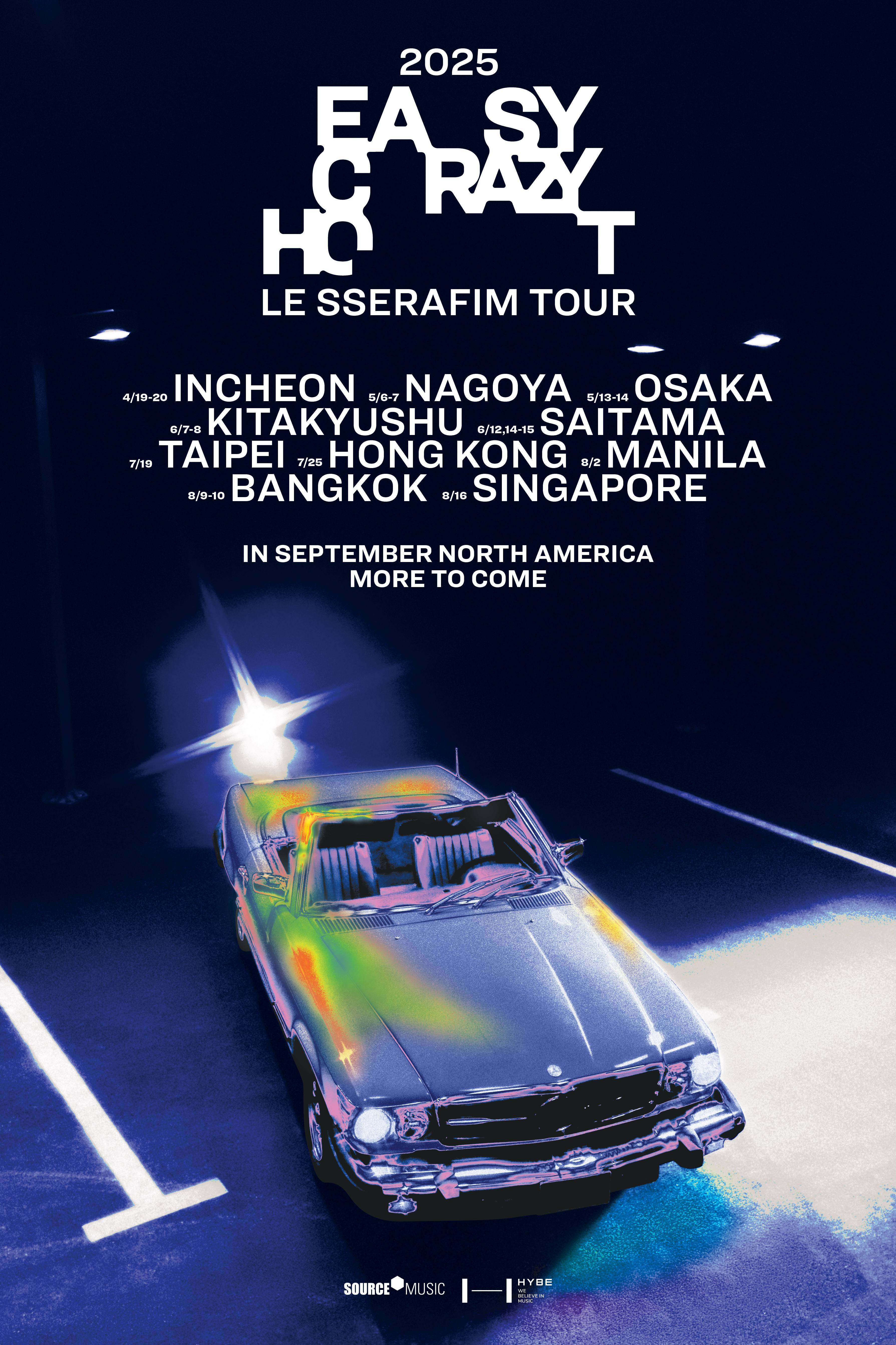 LE SSERAFIM (ル・セラフィム) 台北コンサート2025｜LE SSERAFIM TOUR 'EASY CRAZY HOT' in Taipei | NTSUアリーナ