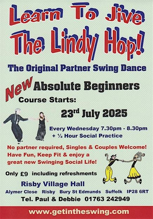 Learn To Dance The Lindy Hop - The Original Partner Swing Jive Dance | Risby Village Hall