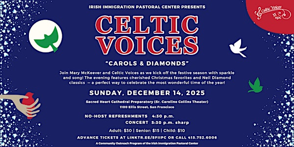 Celtic Voices Christmas Concert 2025 -  “Carols and Diamonds” | Sacred Heart Cathedral Preparatory