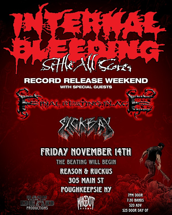 Reason And Ruckus Internal Bleeding | Reason & Ruckus: Tickets, Dates & Itineraries ...