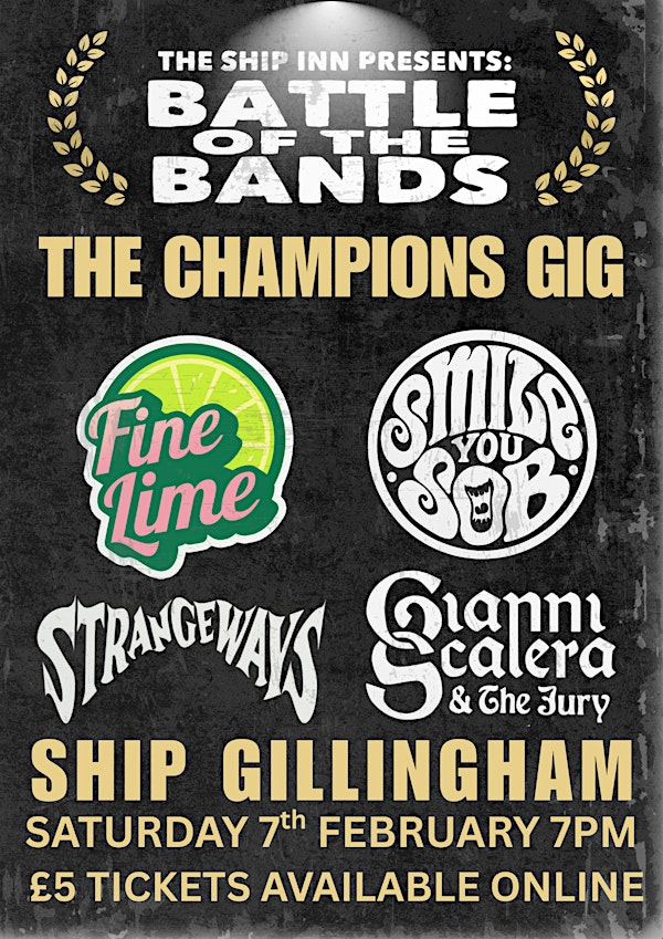 SHIP CHAMPIONS GIG | The Ship Inn, Court Lodge Road, Gillingham, UK
