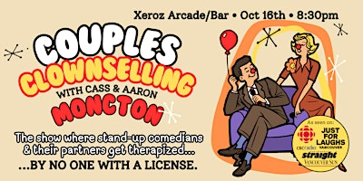 Couples Clownselling: Moncton | Xeroz Arcade Bar