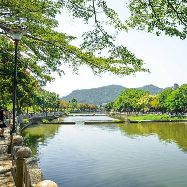 新竹關西 牛欄河親水公園+東安古橋 拍照優美