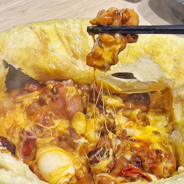 超正😍酥皮🌶麻辣🧀芝士🐓雞煲、清湯腩🐂