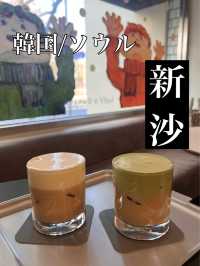 韓国/ソウル【新沙】大人気💛クリームラテのお店