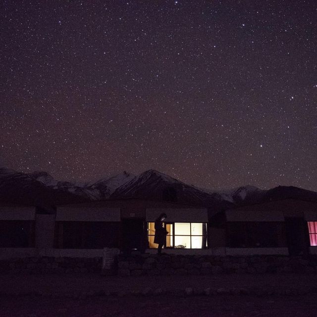 A night at pangong lake