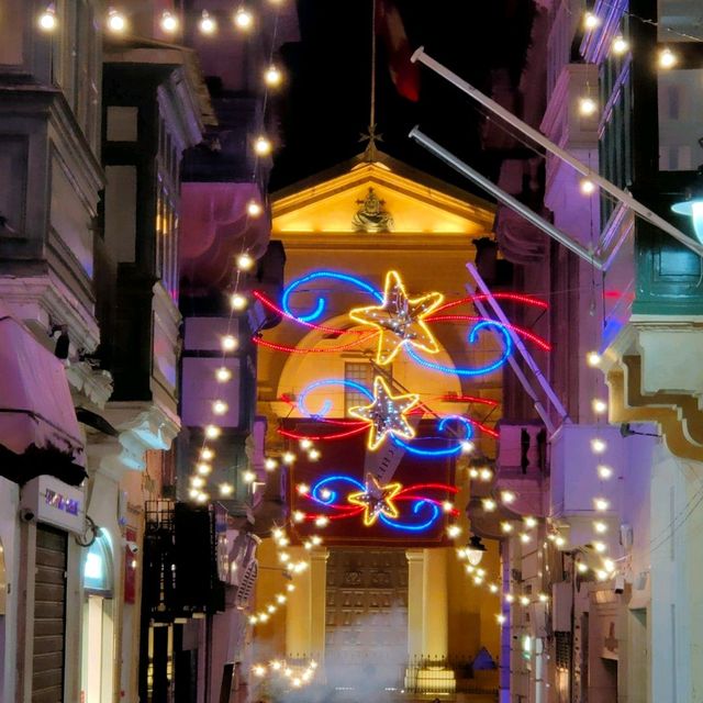 New Year's Eve in Valletta, Malta. 