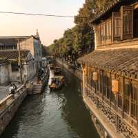 Evening walk at the vibrant PingJiang road