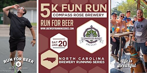 5k Beer Run x Compass Rose Brewery | 2024 NC Brewery Running Series | Compass Rose Brewery