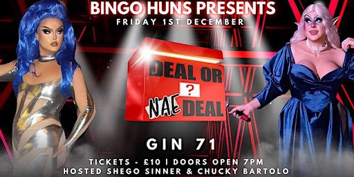 Bingo Huns Presents - Festive Deal or Nae Deal | Gin71 Merchant City