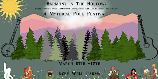 Harmony in The Hollow a Mythical Music and arts Folk festival | Deep Well Farm, U.S. 11, Lenoir City, TN, USA