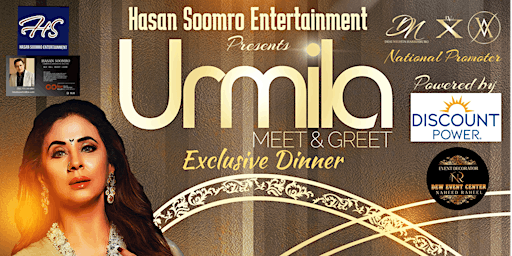 Exclusive Dinner & Meet & Greet with Urmila | Dew Event Center, South Stemmons Freeway, Lewisville, TX, USA