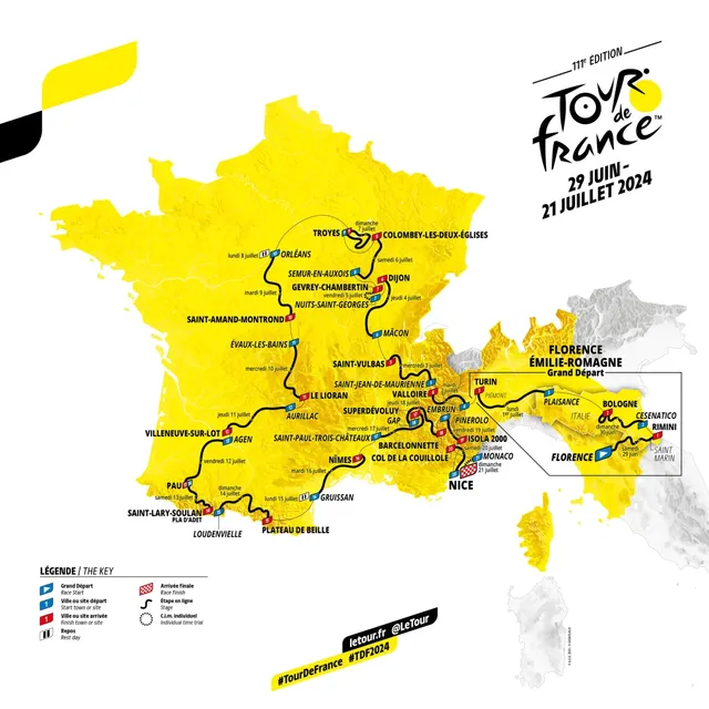 Tour de France 2024｜Dates, Tickets, Routes, Stages and Events | France