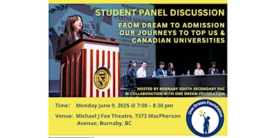Student Discussion Panel: From Dream to Admission | Michael J Fox Theatre