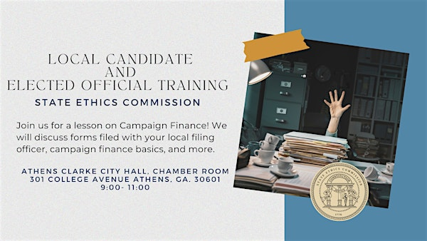 Local Candidate and Filing Officer Training | Athens City Hall