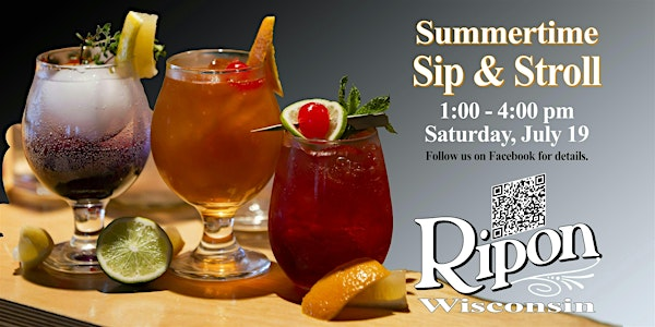 Ripon Summertime Sip & Stroll | Ripon Main Street, Inc.