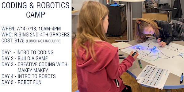 Coding and Robotics Camp(5 Days-July 14th-18th, 10:00-4:00) | Gateway STEM Center