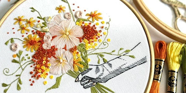 Summer Bouquet Embroidery Workshop The Estadio Lounge, Wembley | Estadio Lounge