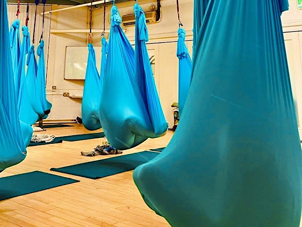 Aerial Yoga Deep Stretch Workshop 12.15-1.50pm, 20th July, Yorkshire | The Otley Studio