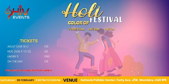 HOLI – COLORS OF FESTIVAL | Sattavis Patidar Centre