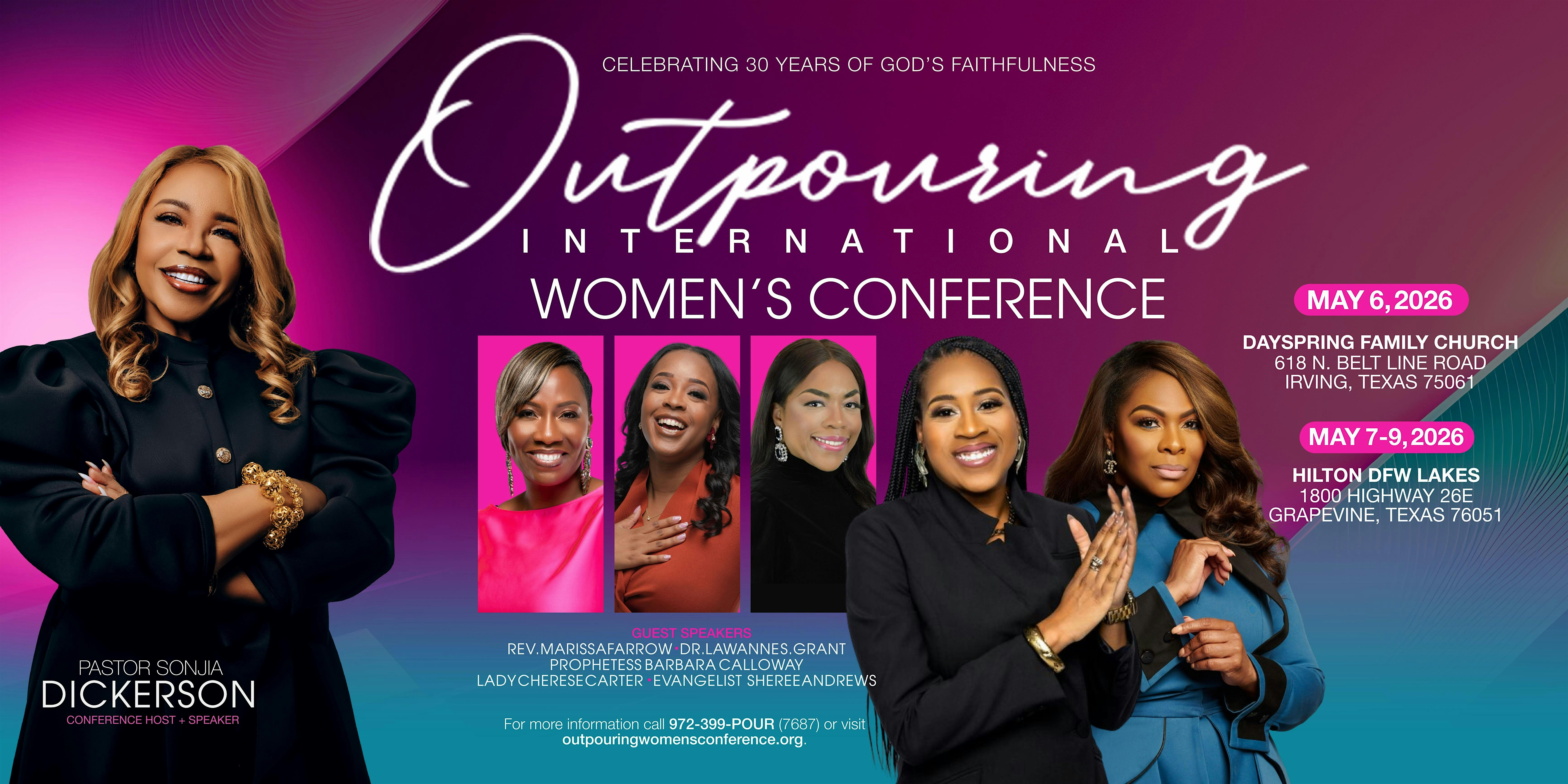 Outpouring Women's Conference 2026: May 6th - 9th | Dayspring Family Church