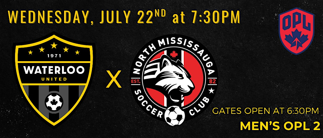 OPL2: Waterloo United Men vs North Mississauga Men | RIM Park