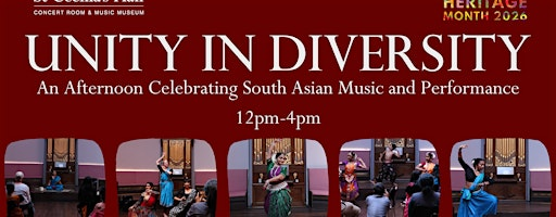 Unity in Diversity: South Asian Heritage Month 2026 | St Cecilia's Hall