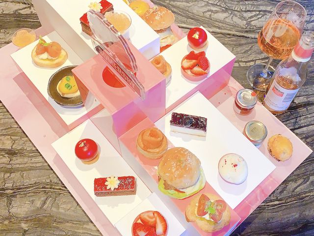 /港威酒店 - 🥂甜「SOM」蘋果庭園下午茶/